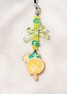 Cute Beaded Lantern Charm Keychain