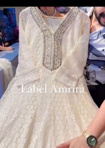 off white anarkali