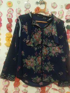 Navy Blue Top