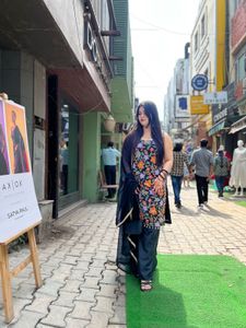 Elegant Floral Kurta Set with Dupatta