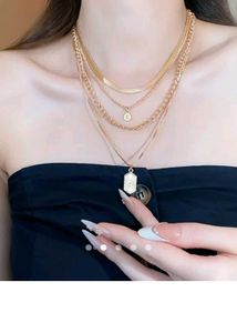 Layered Gold Chain Necklace