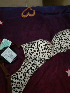 Leopard Print Padded Bra