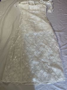 Elegant White Embellished Gown