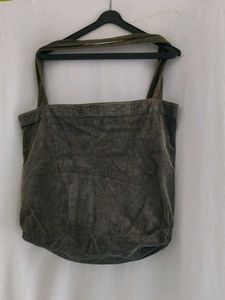 Stylish Corduroy Tote Bag