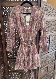 Zara Limited Edition Printed Bohemian Mini Dress