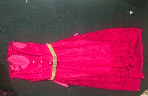 Beautiful Pink Lace Gown