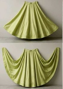 olive Green Ethnic Skirt