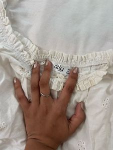 Chic Off-Shoulder Embroidered Top