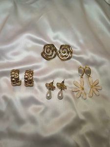 Assorted Gold-Tone Earrings set