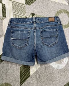 Distressed Denim Shorts