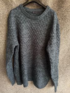 Stylish Grey Knit Sweater