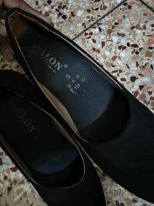 Black Heels with Clear Stiletto Heel