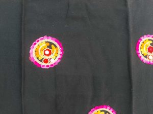 Black Kurta with Mirror Work