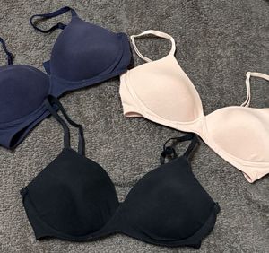 comfy Everyday wireless cotton Bras (Set of 3)