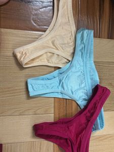 Comfortable Thong Panties - Pack of 3