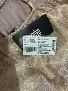 Peach Brocade Strappy Tunic