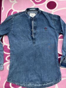 Denim Collar Shirt