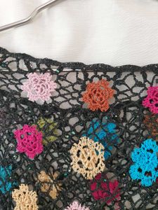 Vintage Crochet Poncho / Cape