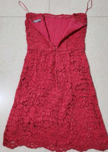 Valentine Special ❤️ Lace Strapless Mini Dress