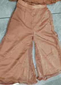 Peach Kurta Palazzo Set
