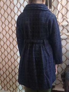 Girl's Navy Blue Coat
