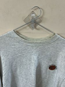 Grey Crewneck Sweatshirt with Basketball Graphic