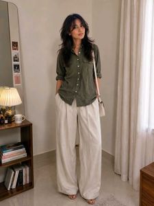 Co-ord Women's Wide Leg Pants and shirt