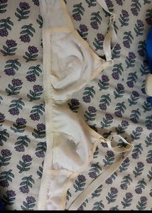 2 Used White Cotton Bra