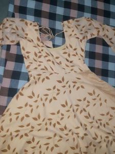 Elegant Peach Ethnic Gown