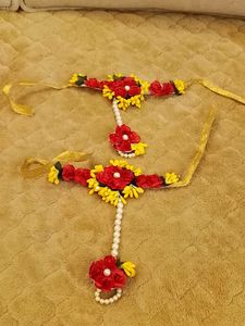 Floral Jewellery Set for Haldi/Mehendi