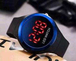 Led Watch, Blue Round Shaped