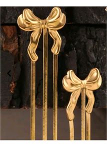 Long Bow Chain Earrings