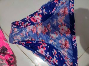 Blue Floral Briefs