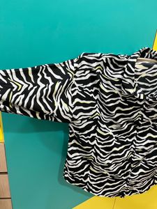 Baggy Style Zebra Print Top Xxl - Xxxl Size