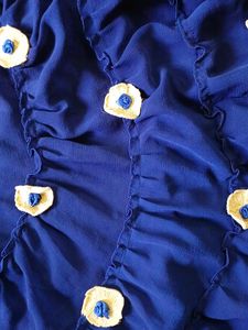 Blue Frock With  Shrug