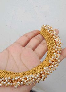 Gold Tone Pearl Necklace