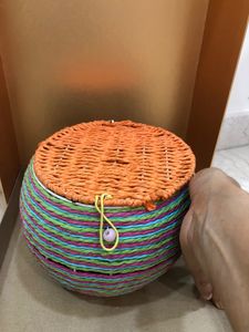 Jute Round Bowl Box (24Rasgulla Can Be Put)