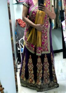 Lengha Saree With 2 Blouse