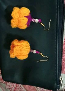 Crochet Flower jumka🎀✨