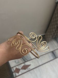 Chic Arm Cuff and Glittery Earrings