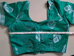 Teal Saree with Blouse