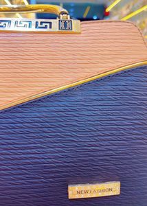 Elegant Two-Tone Handbag