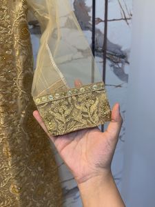 Heavy embroidered Golden Kurta Bust- 32/30