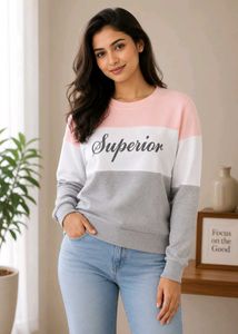 Sweatshirt with "Superior" Print