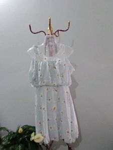 Cute Daisy Print Summer Dress