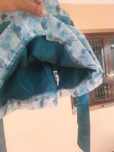 Green Kids Baby Party Wear Dress