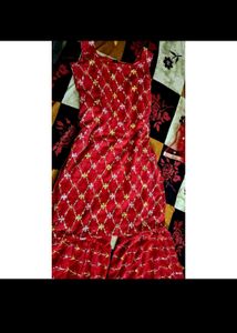 pakistani heavy embroider work kurta garara set