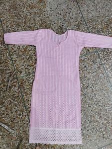 Chikankari Cotton Kurta for Women