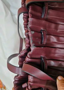 Stylish Pleated ZARA Tote Bag