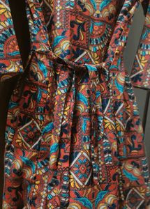 Vibrant Printed Kurta with Buttons